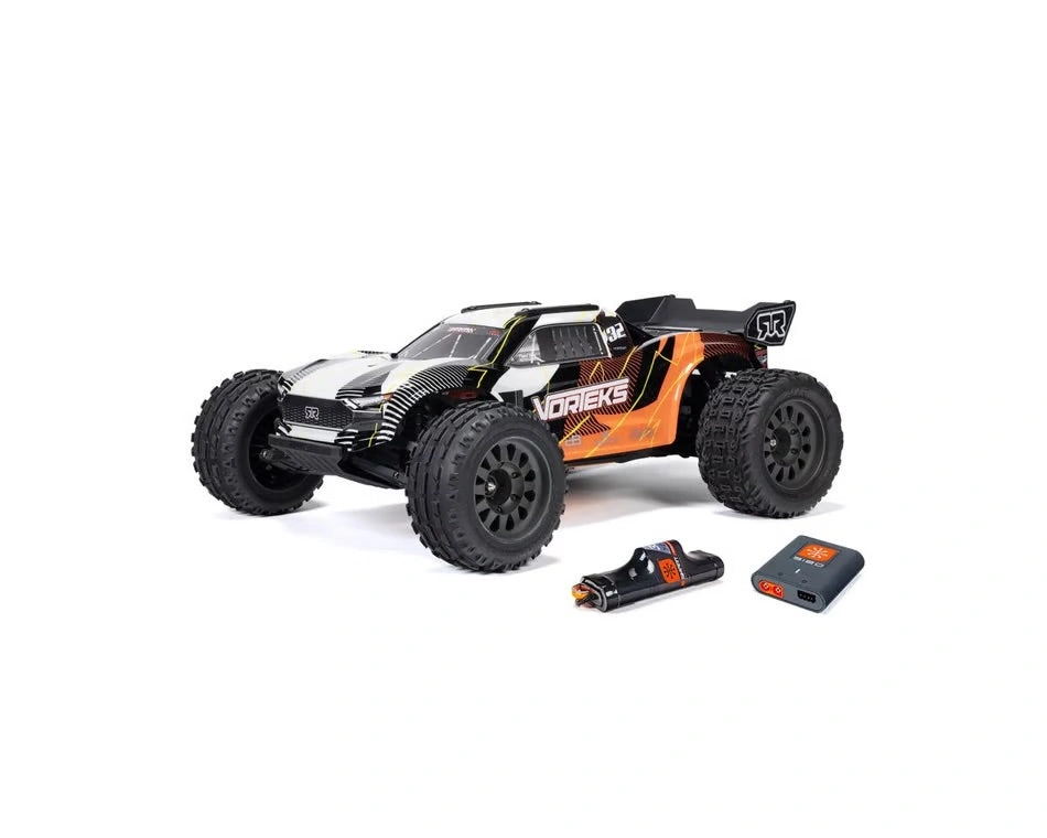 1/10 Arrma Vorteks 2wd stadium truck with smart battery and charger orange